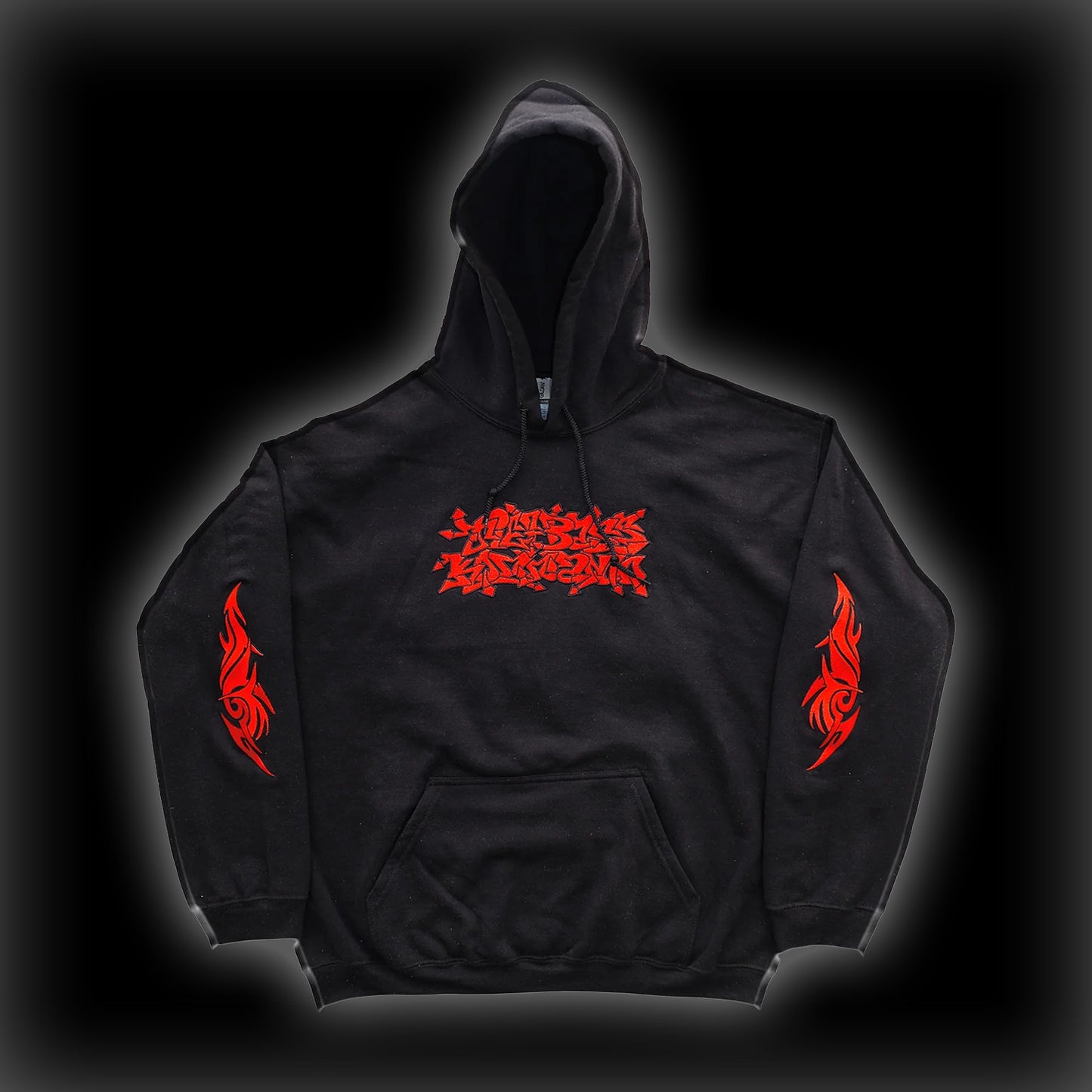 TBK DRAGON HOODIE - BLACK/RED