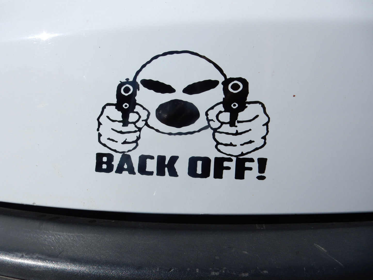 AUTOSTICKER BACK OFF
