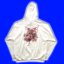 Lade das Bild in den Galerie-Viewer, TBK DRAGON HOODIE - WHITE/GRAPEFRUIT
