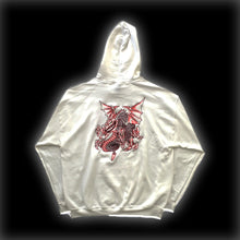 Lade das Bild in den Galerie-Viewer, TBK DRAGON HOODIE - WHITE/GRAPEFRUIT
